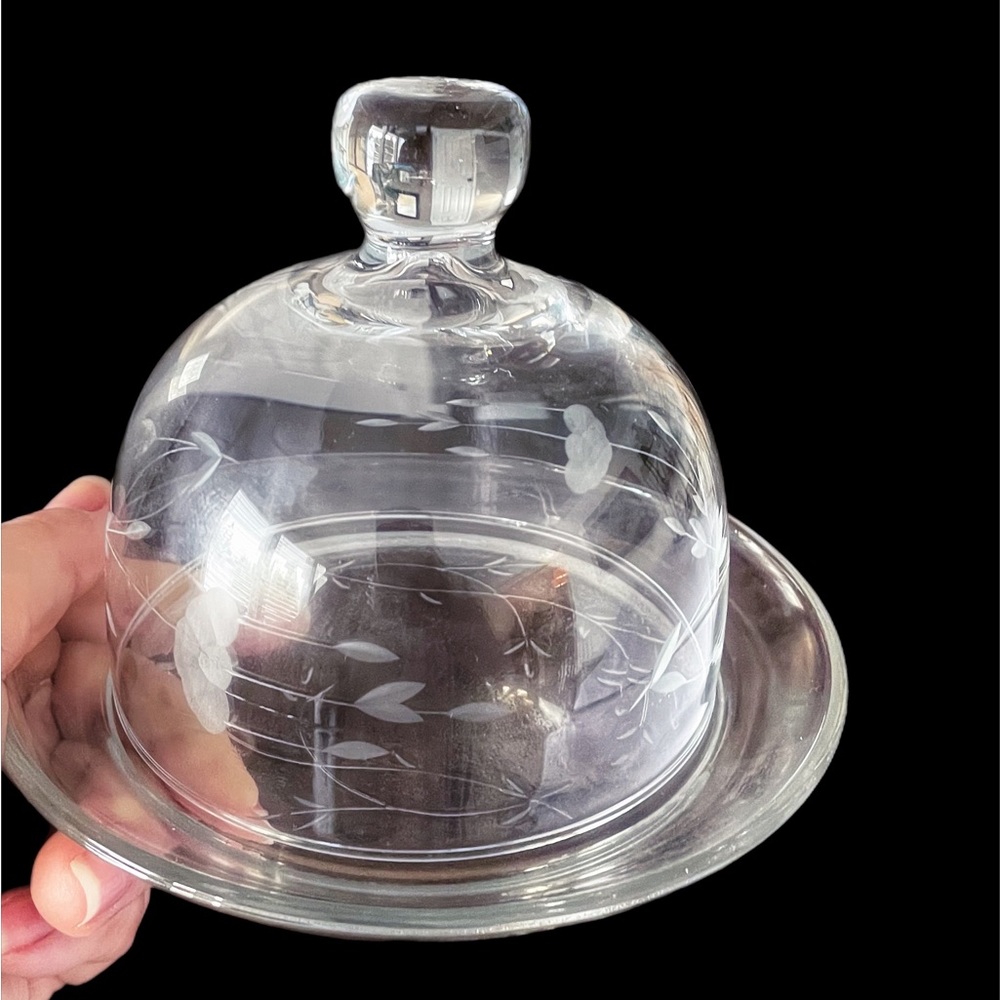 PRINCESS HOUSE CRYSTAL Heritage Cheese Dish